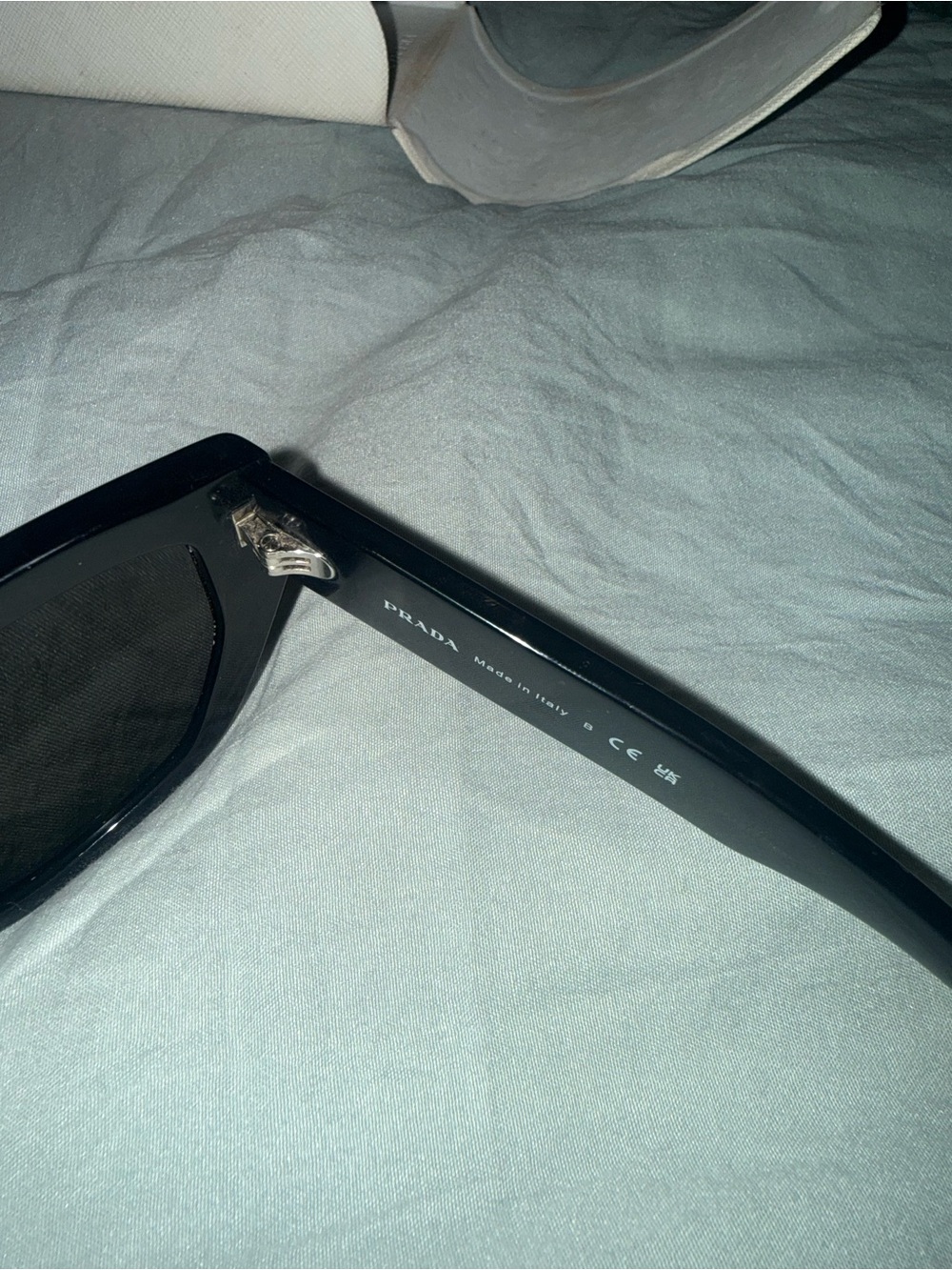 Prada Black Men's Rectangular Sunglasses